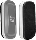 maxtek Dry Erase Eraser, Magnetic White Board Erasers - 2 Pack, Glass Whiteboard Eraser for Office and School Supplies (Gray)