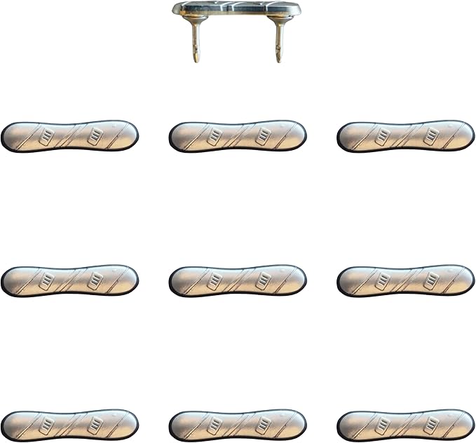 Snowboard Push Pins – Silver Snowboard Map Pins for Cork Boards, Maps, or Lapel Use - Designed in USA - Set of 10