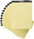 GUANGBO 12 Pack Yellow Legal Pads 8.5 x 11 College Ruled Note Pad 50 Sheets Notepads Micro Perforated Writing Pad for Work Study Daily Note Taking List
