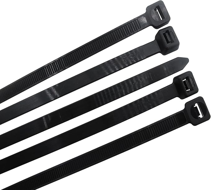 Superun Heavy Duty Zip Ties 20 Inch, Strong Large Black Zip Ties 120 Lbs Tensile Strength Selflocking Wire Ties (Industrial Grade Cable Ties) Pack of 50