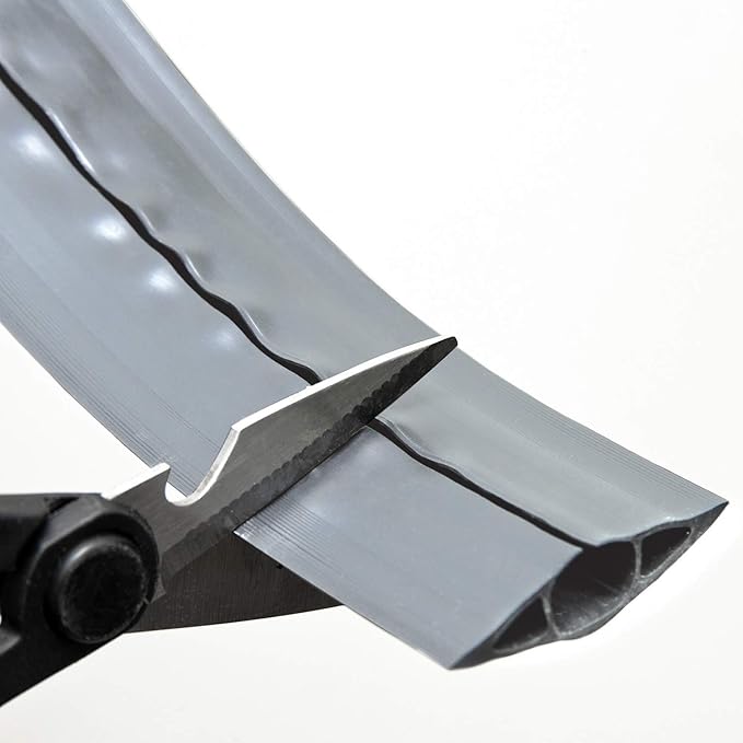 D-Line 6ft Floor Cord Covers 3-Pack (18ft Total Coverage), Cable Protector Case Pack, CC-4/3PK, Protect Cords and Prevent Trip Hazards, Gray (Pack of 3)