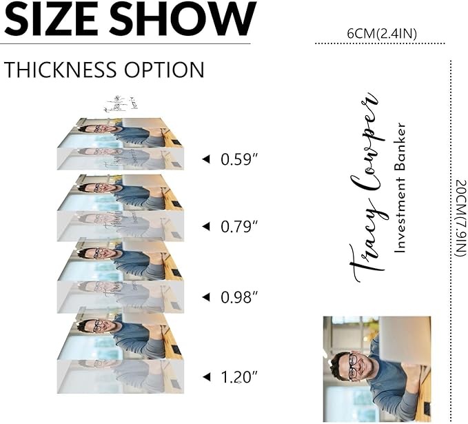 Desk Name Plate Personalized, Custom Name Plate for Desk, Acrylic Desktop Accessories, Office Gift & Decor for Women Men, Teacher Nurse Boss Employee Appreciation Gifts