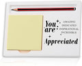 You are Appreciated Sticky Note Holder, Thank You Appreciation Gift for Her Friends Colleagues Employee Mentor Work Friend Teacher Wood Self-Stick Note Pad Holders ZBA8