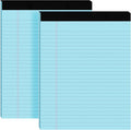 2pcs Legal Pads 8.5 x 11,Notepads 8.5 x 11 Inch, 30 Sheets/Pack, Blue Note Pads Clear Print Writing Pads of Paper, Perforate Wide Ruled Lined with Sturdy Back for Office, Business & School Supplies