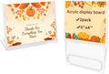 2 Pack 4x6 Inch Small Sign Holder Horizontal, Double-Sided Usage with Swivel Base for Table Display, for Office, Store, Restaurant, Retail Counters, for Name Sign, Price Message Board, Note