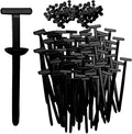 100pcs Nylon Universal Cable Tie Buckles, New Multifunctional Nylon Zip Ties With Pin & Button Design Plastic Cable Ties Tool Fasteners Car Body UV Resistant Zipties for Car Daily Repair