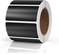 Meitaat Black Rectangle Stickers 2 x 1 Inch Color Coding Labels Vinyl Roll Self-Adhesive Waterproof Removable 500 PCS