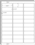 30 UP Labels 1" x2-5/8 Mailing Shipping Address FBA Label for Laser/Inkjet Printers, White Blank Sticker Name Tags, Printable Address Label (2000 Sheets, 60,000 Labels)