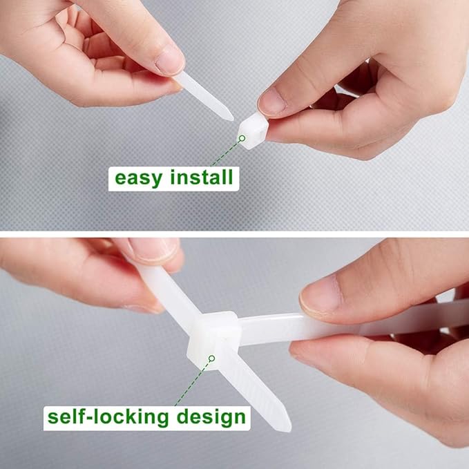 100PCS Cable Zip Ties Heavy Duty 24 Inch Strong Large Cable Wire Ties, Industrial Durable Strong Wire Ties for Binding Fences, Awnings Tying Branches Bundling of Crops Fixed Water Pipes