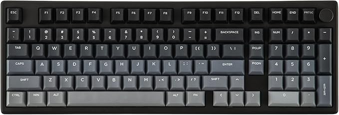 EPOMAKER Galaxy100 Lite QMK/VIA Gaming Keyboard with 8000mAh Battery and Numpad, 1800 Aluminum Mechanical Keyboard, USB-C/BT/2.4Ghz, Hot-Swap, Creamy Sound (Black, Wisteria Linear Switch)