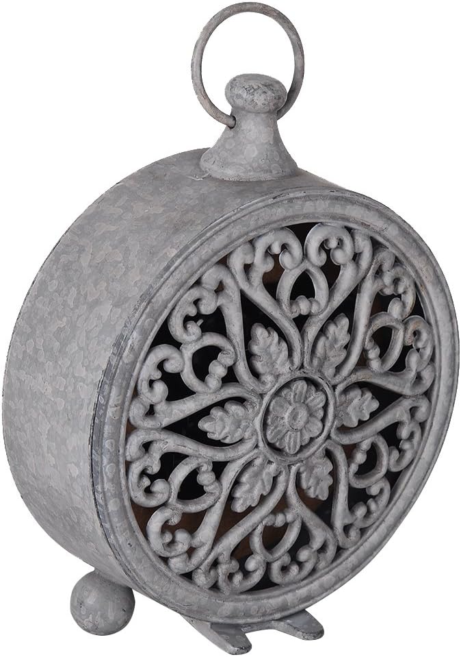 NIKKY HOME Vintage Coastal Beach Blue Table Clock Home Decor for Kitchen, Bathroom, Living Room, Bedroom, Office