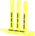 School Supply Boxes | Yellow Highlighters | 100 Pack | Bold Chisel Tip, Low-Odor Highlighters