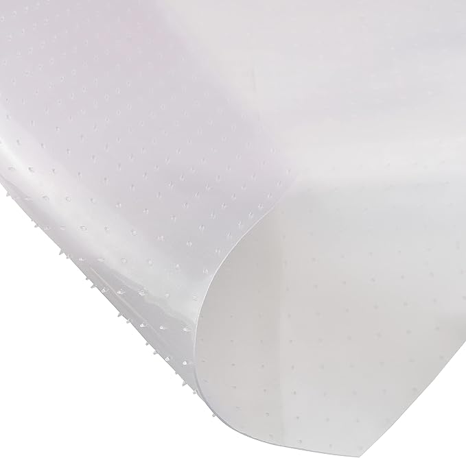 DESKU - Octagon Gaming Chair Mat, Computer and Office Chair Mat for Carpet, Clear, 46 Inches x 49.5 Inches, Made in The USA
