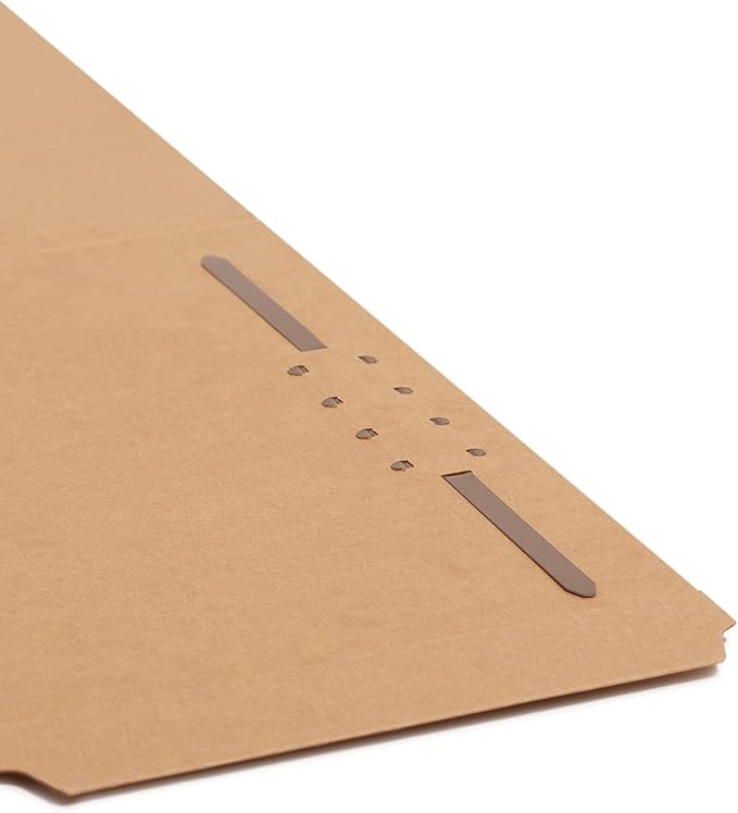 Smead Fastener File Folder, 1 Fastener, Reinforced 1/3-Cut Tab, Legal Size, Kraft, 50 Per Box (19834)