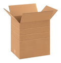 Box USA Mult-Depth Shipping Boxes 11 1/4"L x 8 3/4"W x 12"H 25-Pack - Corrugated Cardboard Box for Moving, Mailing, Packing, Packaging and Storage
