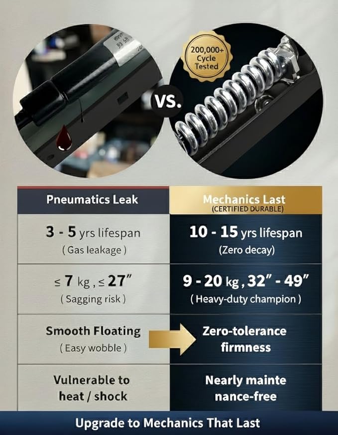 Dual Monitor Mount, Holds Screens up to 40 Inches and 25 lbs, Fully Adjustable Dual Monitor Arm with C-Clamp and Grommet Base, Aluminum, Black