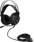 ChiweiJ Head Mounted Gaming Headset with 50mm Speaker Unit, Over Ear Stereo Headphone, 360° All Round Pointing Bendable Microphone, USB 7.1 Surround Sound for PC Gaming and Music Listening (Black)