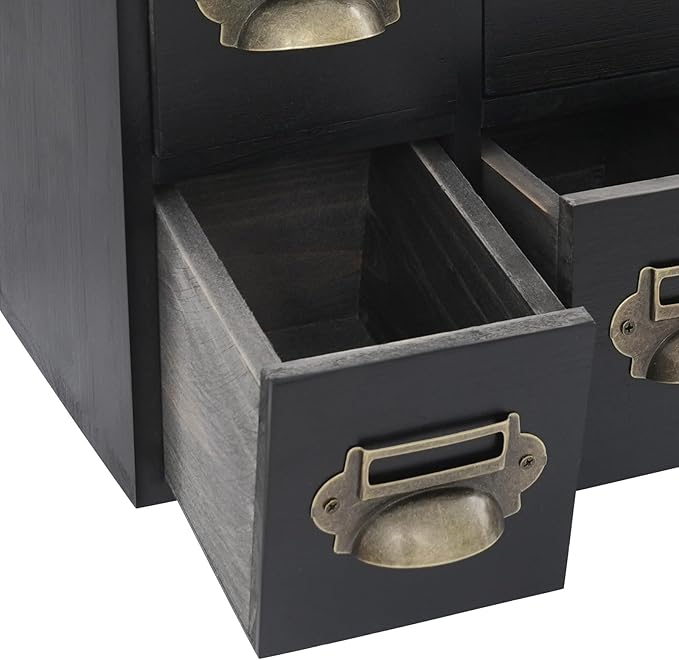 Vintage 12-Drawer Storage Cabinet – Multipurpose Desktop Organizer for Office, Craft & Home