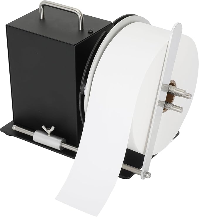 Automatic Label Rewinder Machine,Update Label rewinder Supports 1"/1.5"/3" Core Holder,Max Label Width 4.72" and 2 Way Winding Direction,Rewinding Speed can be Automatically Adjusted with Printer