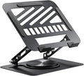 Laptop Stand for Desk Adjustable Computer Stand 360° Rotating with Hollow Ventilation Board Large Weight Capacity Laptop Riser Adjustable Height Laptop Stand for All 10" - 17'' Laptops