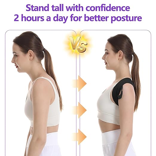 Posture Corrector for Women and Men, Adjustable Back Brace Support for Scoliosis, Hunchback Correction, Upper Spine & Shoulder Pain Relief (X-Large)