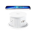 ANNQUAN 20 Amp Pop Up Countertop Outlet with 15W Wireless Charger,Max 65W Power Delivery,4.75" Pop Up Electrical Outlet with 3 Outlets 3 USB Ports for Home Office