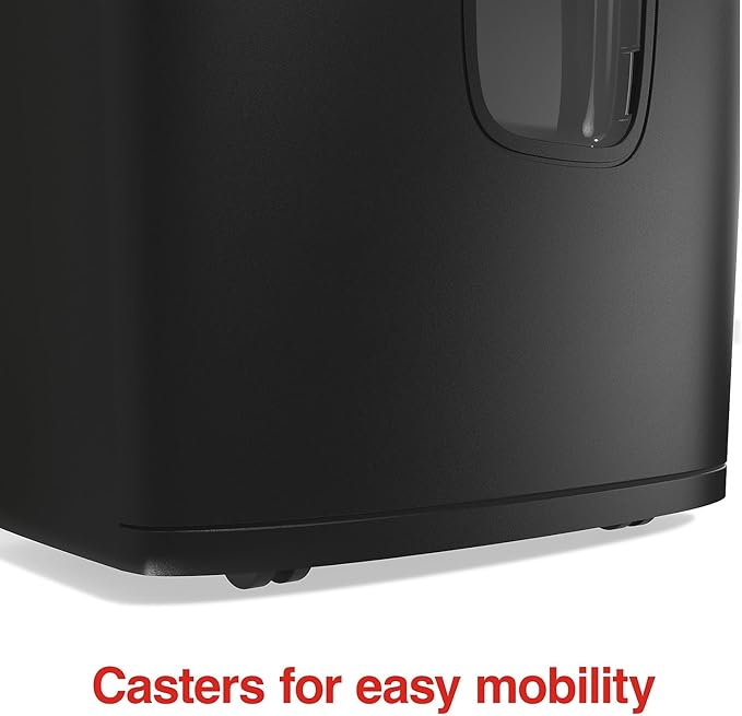 Staples Paper Shredder, 10-Sheet Micro-Cut, Anti-Jam, for Office & Home Use with 5 Gallon Pull-Out Bin, Black