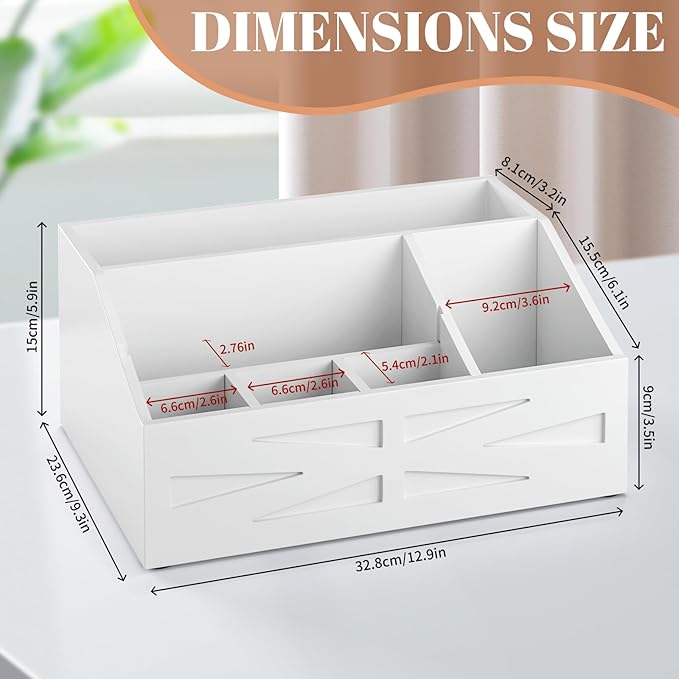 Large Mail Organizer Countertop,Farmhouse Desk and Kitchen Countertop Storage, Letter Sorter, Desk Mail Organizer and Bill Organizer, Desktop File and Paper Holder