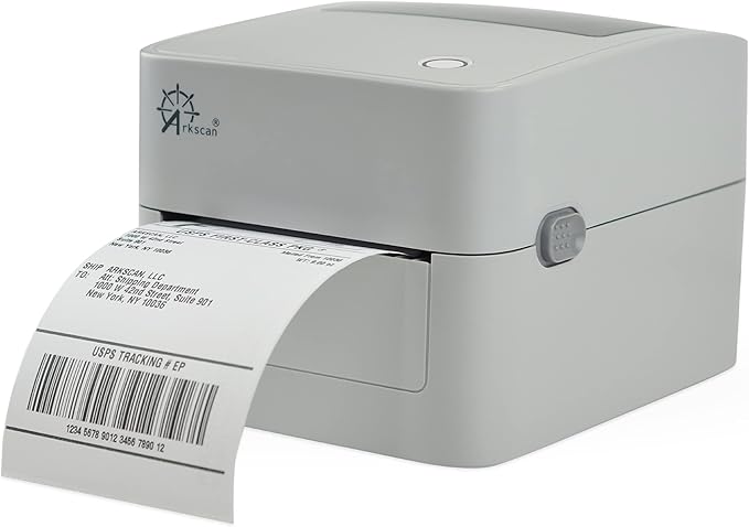 Arkscan 2054K-WF Mini WiFi Wireless Shipping Label Printer for iPhone Windows Mac Chromebook Android Support Amazon Ebay Paypal Shopify Shipstation UPS USPS FedEx Fanfold Direct Label