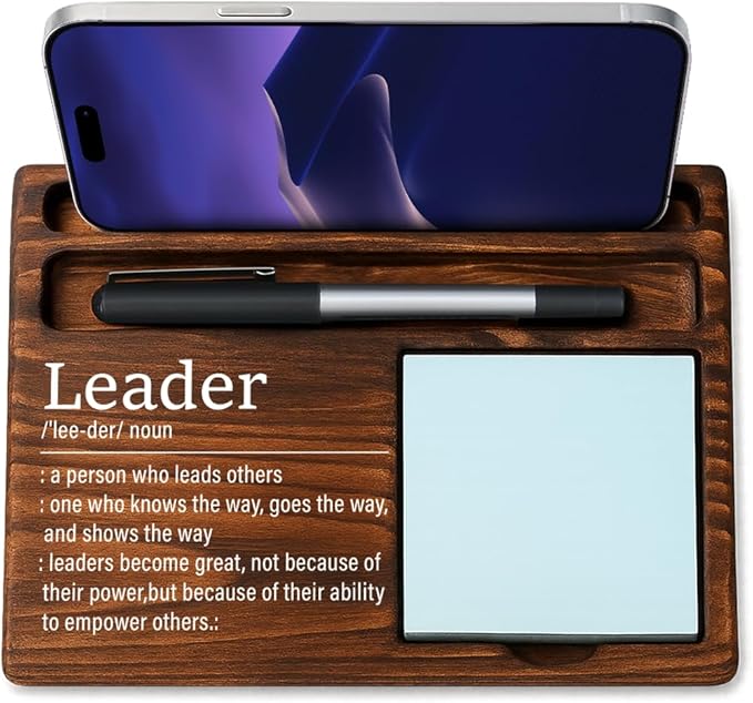 Leader Bosses Day Gifts for Women Men Manager Sticky Note Holder Funny Office Decor for Women National Boss Day Decorations Gifts for Leader HR Men Supervisor Office Desk Decor A11