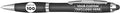 DISCOUNT PROMOS Custom Plastic Stylus Pens Set of 100, Personalized Bulk Pack - Black Ink, Great for Office, School, Business, Tradeshows, Events - Black