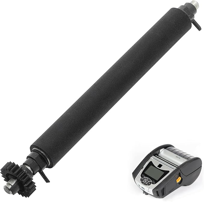Platen Roller for Zebra QLN320 ZQ620 Thermal Label Barcode Mobile Printer,Label Maker Roller Support Printer P/N:P1031365-022,(Includes Gear Parts)