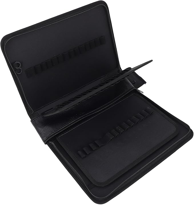 Acouto 80 Slots Marker Marker 80 Slots Large Capacity Storage Bag Zippered Pouch with Carrying Handle Sketch Black, Pencil & Cases