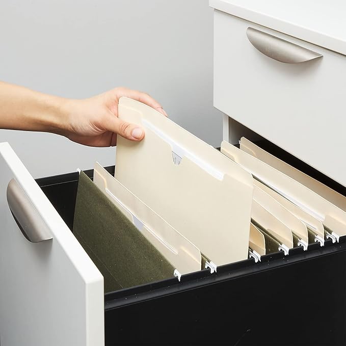 Staples Jacket File Folders, Letter Size, Manila, Expandable 2-Inch Sides, Bulk 50-Pack