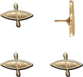Kayak Push Pins - Gold Kayak Map Pins for Cork Boards, Maps, or Lapel Use - Designed in USA - Set of 4