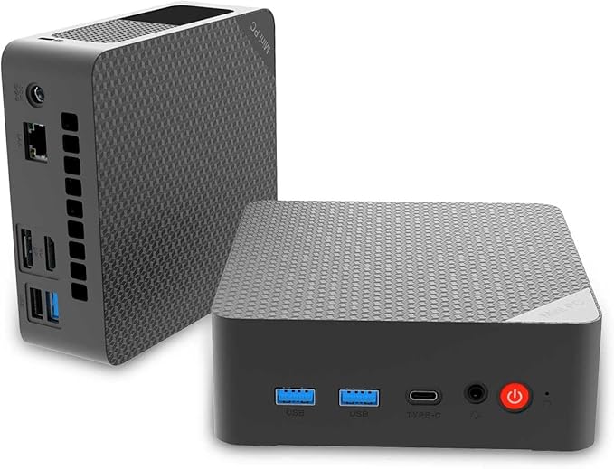 QAZIPO Mini PC, AMD Ryzen 5 3500U (Beats N150/3300U/3200U), 16GB RAM 512GB SSD, Windows 11 Desktop Computers Home Office Business Students, USB-C, Triple 4K Display, HDMI, DP, WiFi, BT