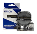 Epson LABELWORKS 212GBPX Genuine PET (Polyester) Tape Cartridge - Gold on Black Label Maker Tape - 1/2" (12MM) Wide, 30'