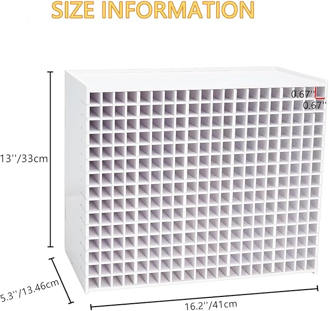 Marker Organizer, 300 Slots Marker Holder Organizer, Marker Storage with Divider Art Marker Rack for Pens Colored Pencils Art Brushes Adjustable Pencil Holder for Desk Organizer