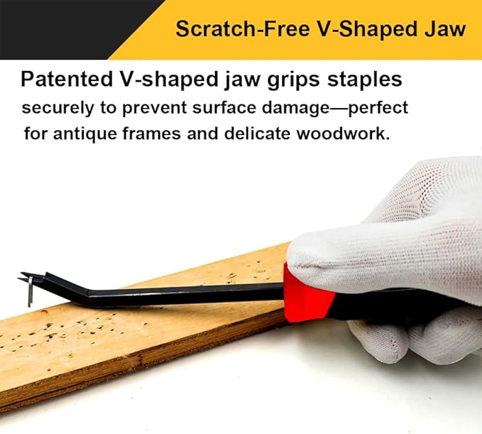 Staple Remover,Heavy Duty Staple Remover,Upholstery Stapler Puller Lifter Tool for Carpet,Wood,Hardwood Floors,Construction,Furniture