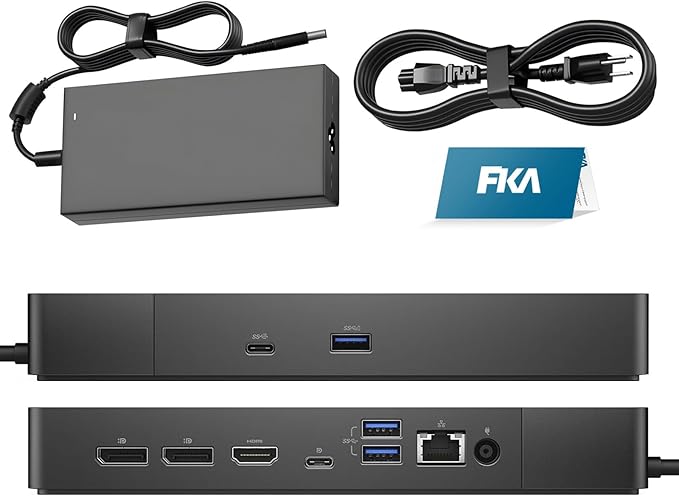 WD19S 180W Docking Station, Performance Dock WD19S - 1 Year Warranty, with 180W Power Adapter + 130W Power Delivery