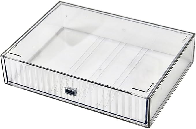 Desk Drawer Organizer, Stackable Office Supplies Desk Organizer, Plastic Plastic Storage Drawer, Desk Grocery Organizer For Stationery/Office Supplies (Clear, 1 Compartment)