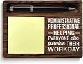 Administrative Professional Gifts, Appreciation Gifts for Secretary Admin Administrative Assistant Sticky Note Holder for Office Desk Decor