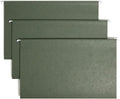 Smead TUFF Hanging File Folder with Easy Slide Tab, 1/3-Cut Sliding Tab, Legal Size, Standard Green, 20 per Box (64136, Rod Color May Vary)