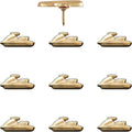 Jet Ski Push Pins - Gold Jet Ski Map Pins for Cork Boards, Maps, or Lapel Use - Designed in USA - Set of 10