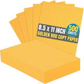 1InTheOffice Colored Copy Paper 8.5x11, Yellow Colored Copy Paper, Printer Paper, 20lb Density, Letter Size, 500 Sheets