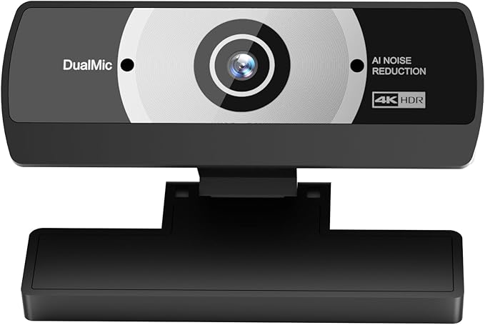 Diccik 8MP 4K Ultra HD Web Camera with Microphone, USB Computer Camera for PC, Laptop, Mac, Plug and Play Desktop Web Cam for Streaming, Zoom, Teams, 4K Webcam with Auto Light Correction & Wide Angle