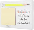 Funny Thank You Accountant Gift Sign, “Nobody Knows What I Do Until I Don’t Do It” Décor for CPA Bookkeeper Tax Preparer Auditor Finance Coworkers, Retirement Promotion Desk Note Holder KBB12