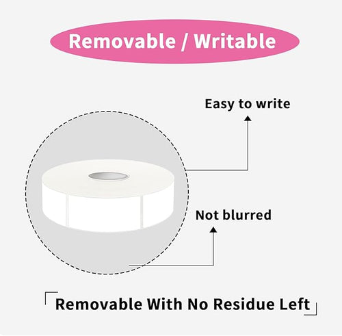1000 Blank Removable Labels, Blank Removable Freezer Labels Water Oil Resistant with Perforation Line for Food Containers Jars Pantry Organization (Each Measures 1x 2 Inch)
