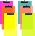 Zoenley Legal Size Clipboard Set of 6, Colorful 8.5 x 14 Clip Board for Lawyer, Nurse, Business, with Low Profile Black Clip, Office & School Supplies