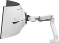 Ergotron - HX VHD Premium Heavy Duty Gaming Monitor Arm, Single Monitor Desk Mount – for 1000R Curved Ultrawide Monitors Up to 57 Inches, 9-14 Inches Depth, VESA 75x75mm or 100x100mm – White